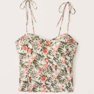 NWT Abercrombie Tie-Strap V-neck Cami
